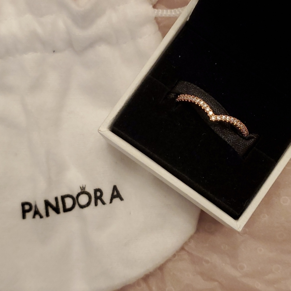 Pandora Wishbone Ring Size 10 NEW